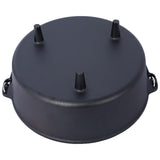 Cast Iron Camp Dutch Oven with Legs and Skillet Lid
