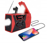 5-in-1 Solar Hand-Crank AM/FM Emergency Radio with NOAA Alerts