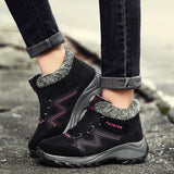 Women's Waterproof Hiking Shoes with Non-Slip PU Soles