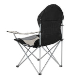 Folding Camping Chair – Grey Frame, Off-White