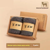 Thick Winter Wool Hiking Socks for Cold Weather