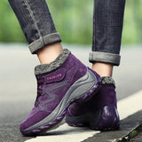Women's Waterproof Hiking Shoes with Non-Slip PU Soles