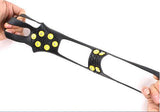 10-Tooth Ice Grips for Hiking and Snow, TPR Crampons