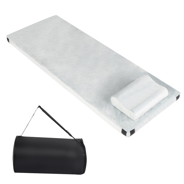 Memory Foam Camping Mattress 75 × 25 × 3 in with Pillow