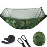Pop-Up Camping Hammock with 210T Nylon Mosquito Net