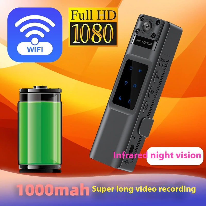 2024 NEW WiFi Hotspot Mini Camera 1080P Portable Digital Video Recorder Body Camera DVR Miniature Camcorder