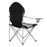Folding Camping Chair – Grey Frame, Off-White