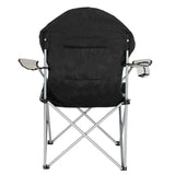 Folding Camping Chair – Grey Frame, Off-White