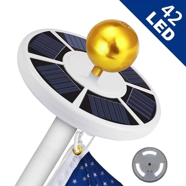 Solar Tent & Flagpole Light – 42 LED, IP55