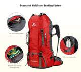 Outdoor Camping Backpack with Rain Cover 60L