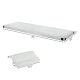 Memory Foam Camping Mattress 75 × 25 × 3 in with Pillow