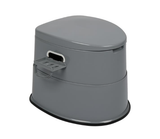 Portable Camping Toilet with Non-Slip Mat – Grey