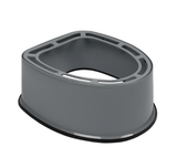 Portable Camping Toilet with Non-Slip Mat – Grey