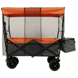 Collapsible Camping Wagon with Canopy – 480 lb, 7 in All-Terrain Wheels