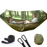 Pop-Up Camping Hammock with 210T Nylon Mosquito Net