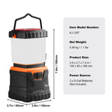 VEVOR LED Camping Lantern – 3 Light Modes, SOS & Stepless Dimming