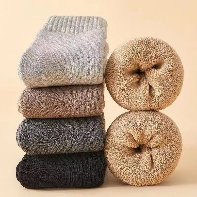 Thick Winter Wool Hiking Socks for Cold Weather