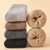 Thick Winter Wool Hiking Socks for Cold Weather