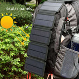 Folding Solar Panel Charger, 5V 2.1A USB Output