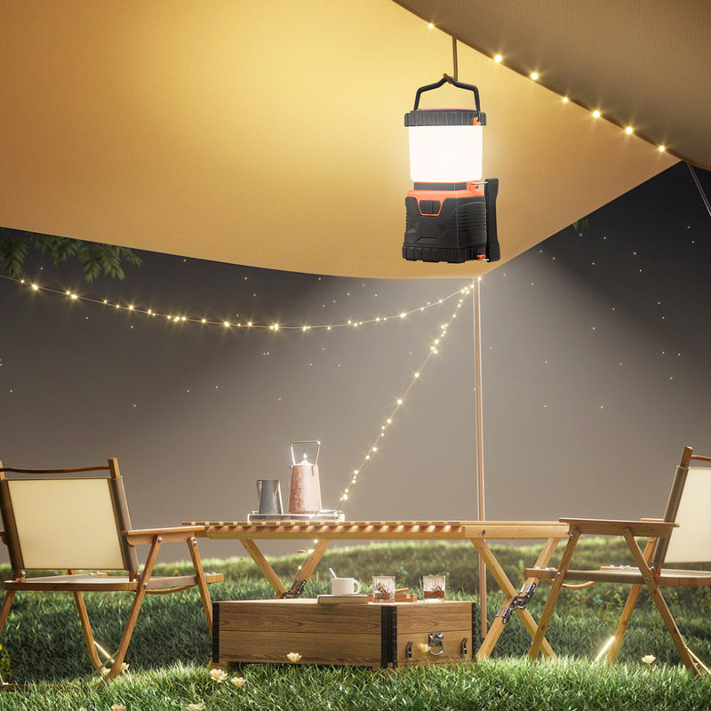 VEVOR LED Camping Lantern – 3 Light Modes, SOS & Stepless Dimming
