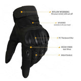 Men's Gloves Tactical Microfibre Fabric - All sizes