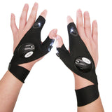 Night Light Waterproof Gloves with LED Flashlight Rescue Tool